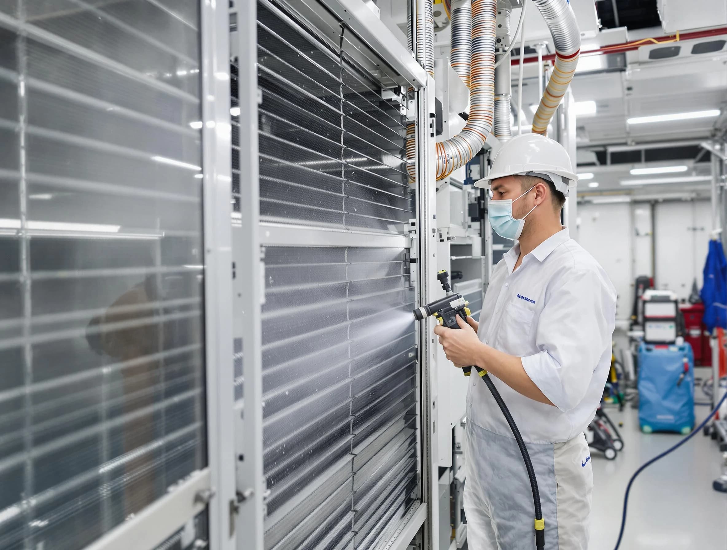 Professional AC coil cleaning by Holly Springs Air Duct Cleaning in Holly Springs