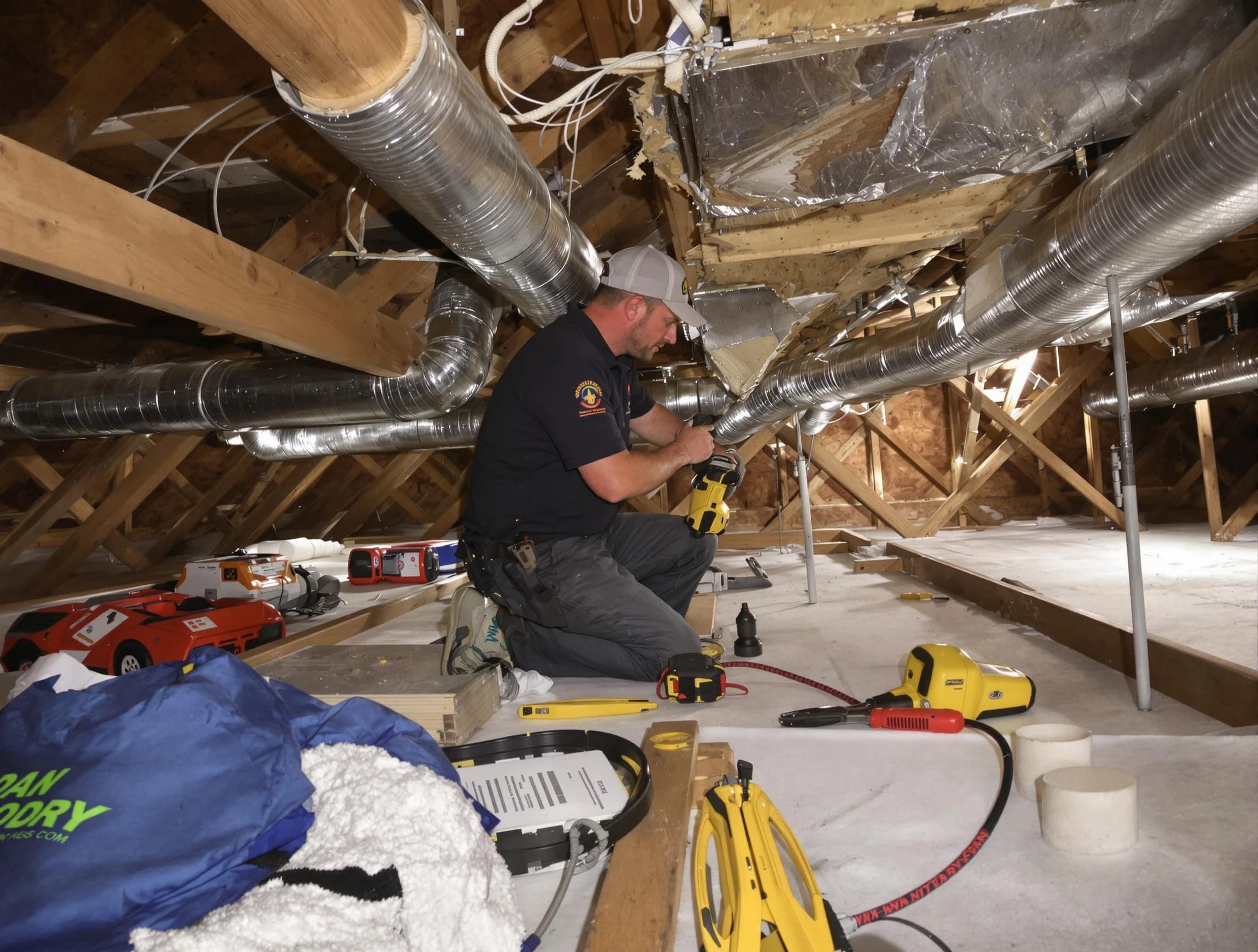 Professional air duct repair by Holly Springs Air Duct Cleaning in Holly Springs