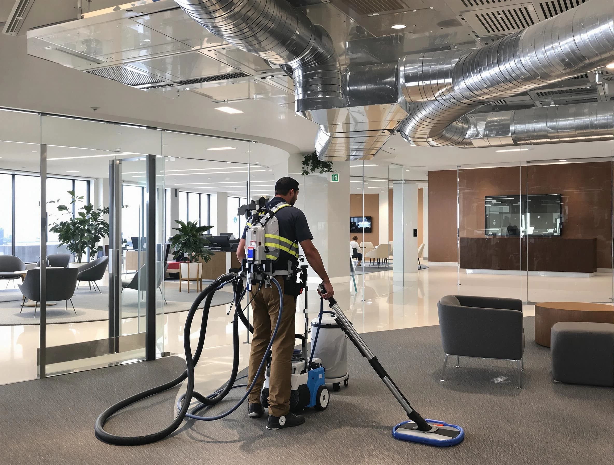 Commercial duct cleaning service by Holly Springs Air Duct Cleaning in Holly Springs