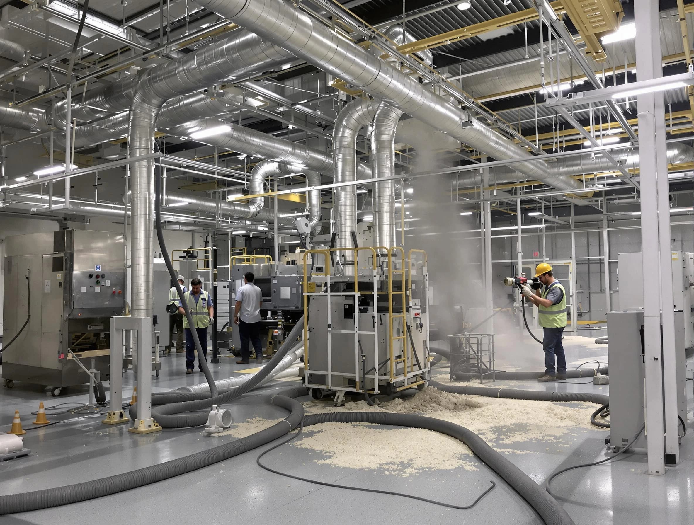 Heavy-duty industrial duct cleaning by Holly Springs Air Duct Cleaning in Holly Springs