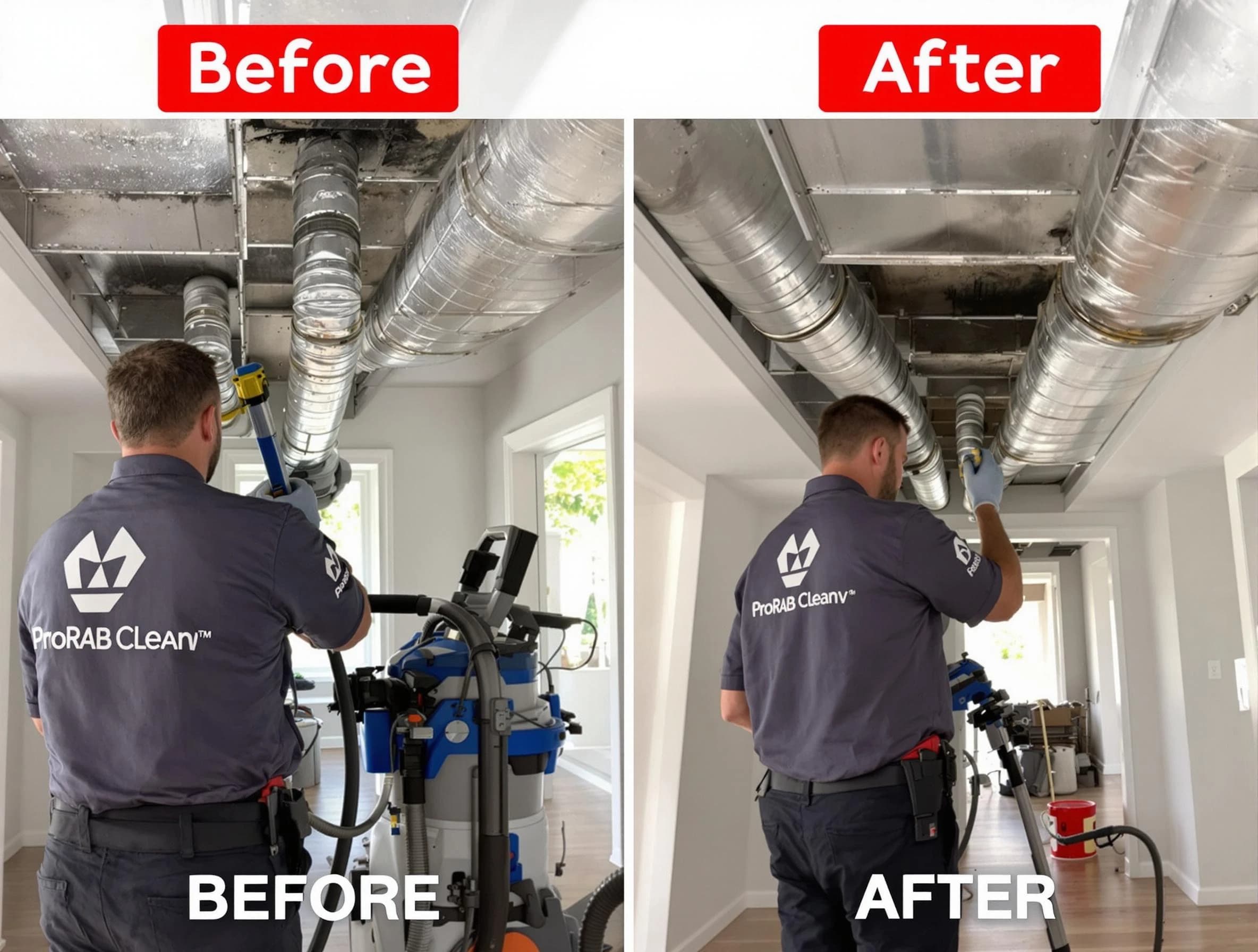 Holly Springs Air Duct Cleaning expert performing thorough residential duct cleaning in a Holly Springs home