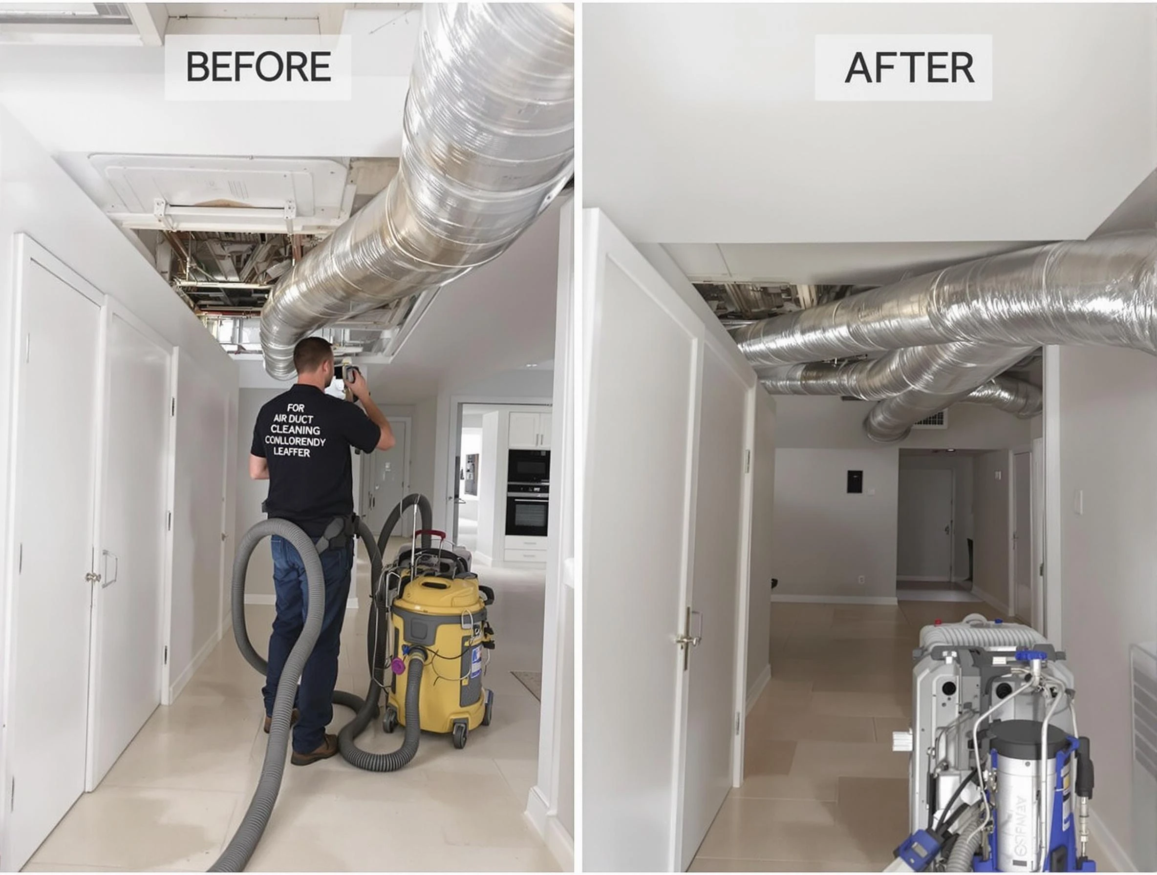 Holly Springs Air Duct Cleaning professional performing thorough air duct cleaning in Holly Springs