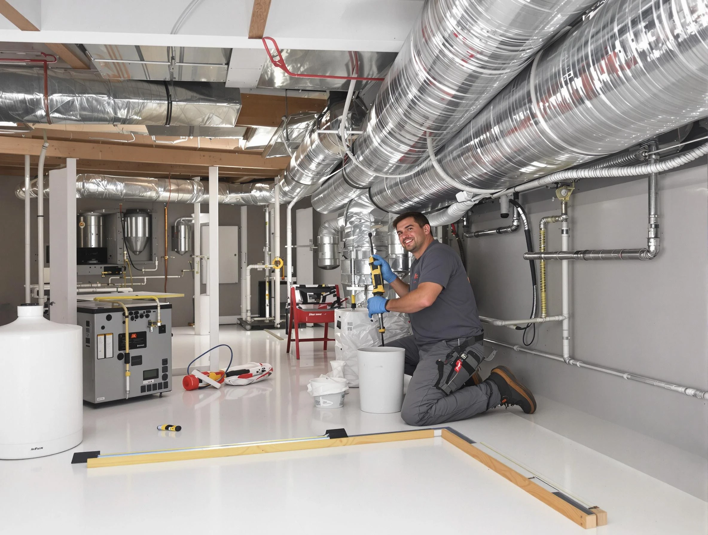 Professional duct sealing service by Holly Springs Air Duct Cleaning in Holly Springs