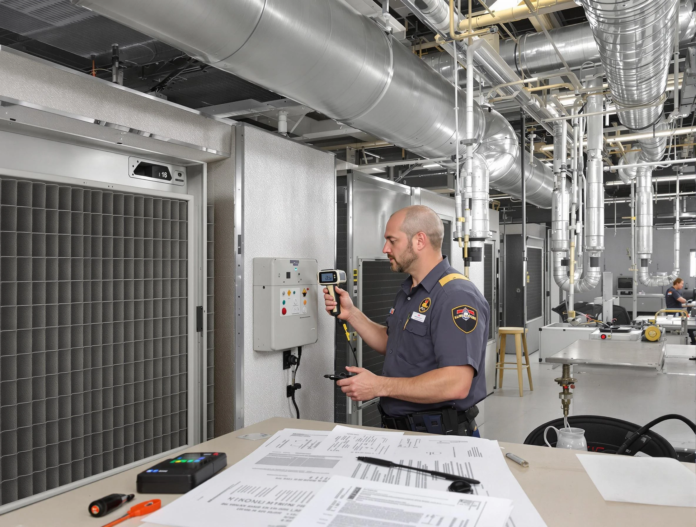 Professional filter system inspection by Holly Springs Air Duct Cleaning in Holly Springs