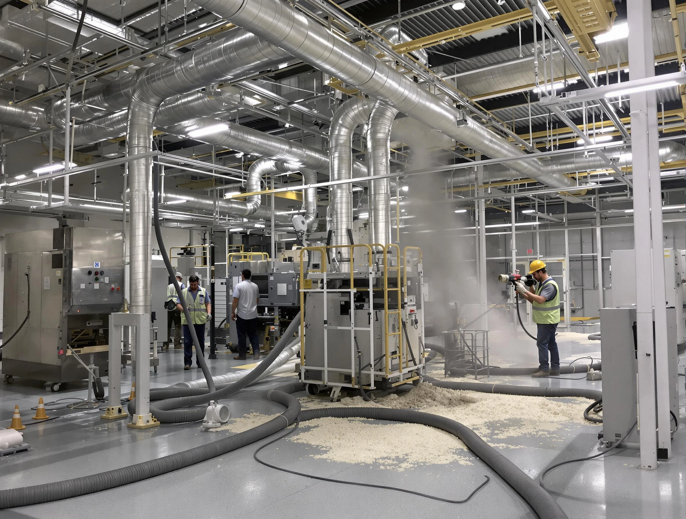 Heavy-duty industrial duct cleaning by Holly Springs Air Duct Cleaning in Holly Springs